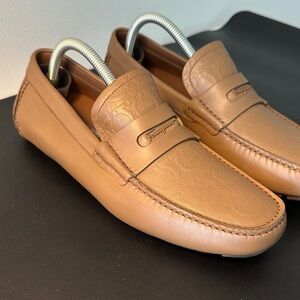 Salvatore Ferragamo Men's Brown Leather Loafers
